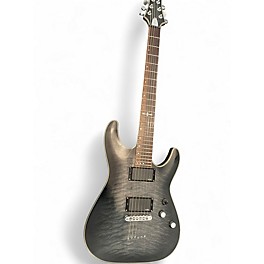 Used Schecter Guitar Research C1 Platinum Satin Black Solid Body Electric Guitar