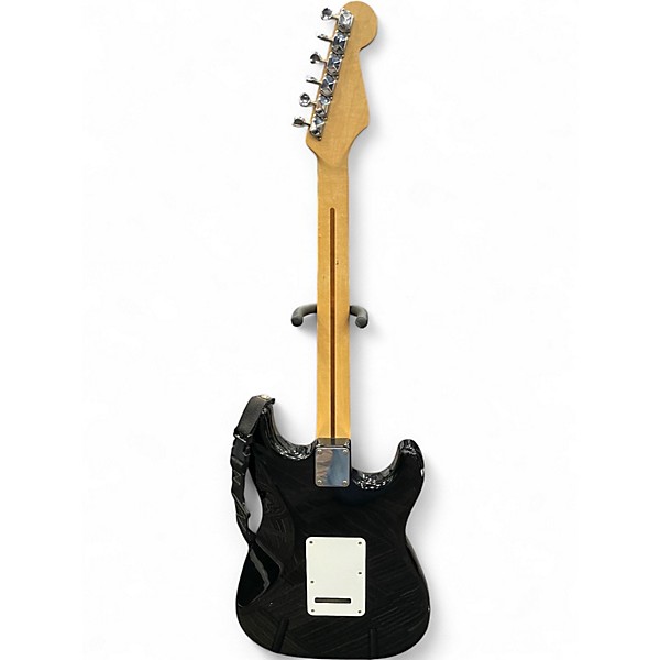 Used Fender 90's squier LH Black Solid Body Electric Guitar