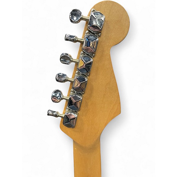 Used Fender 90's squier LH Black Solid Body Electric Guitar