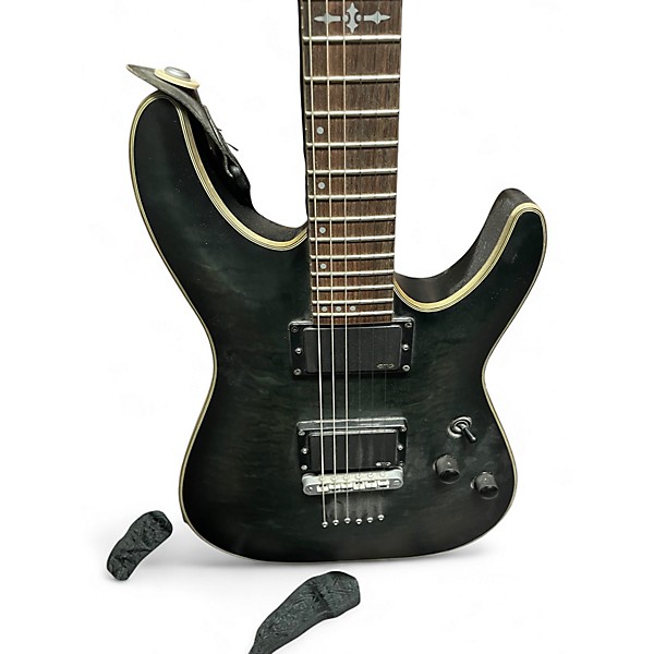 Used Schecter Guitar Research C1 Platinum Silver Solid Body Electric Guitar