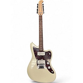 Used Squier Paranormal Jazzmaster 12 string Antique White Solid Body Electric Guitar
