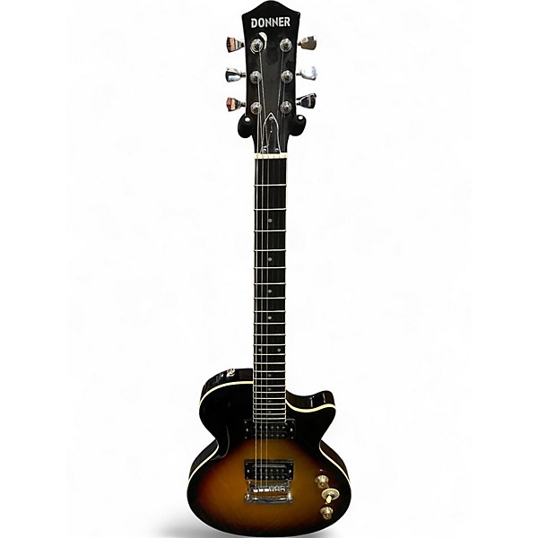 Used Donner LP STYLE Sunburst Solid Body Electric Guitar