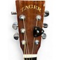 Used Zager zad-50e Mahogany Acoustic Electric Guitar
