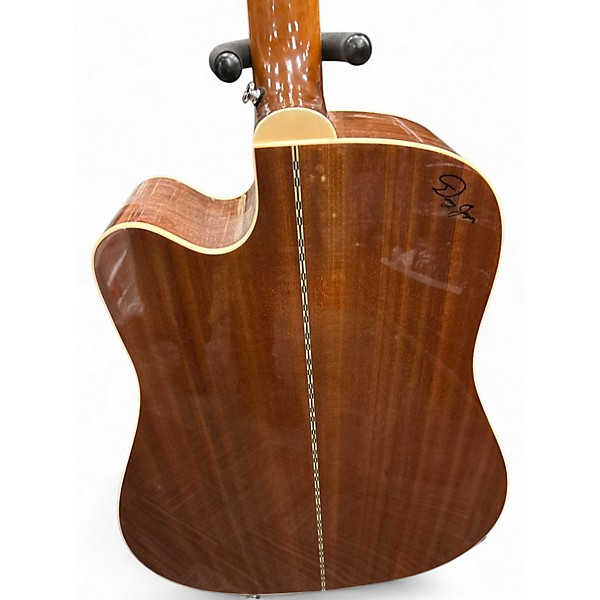 Used Zager zad-50e Mahogany Acoustic Electric Guitar