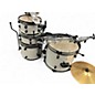 Used Ludwig 4 Piece POCKET KIT WHITE Drum Kit