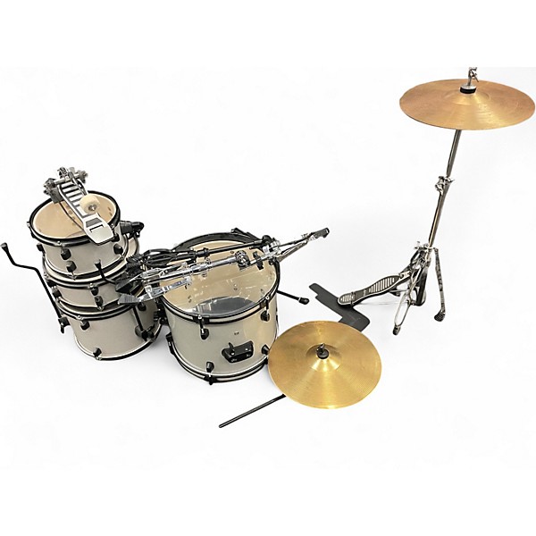 Used Ludwig 4 Piece POCKET KIT WHITE Drum Kit