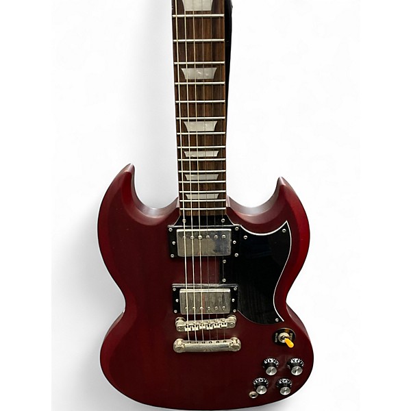 Used Epiphone G400 Satin Red Solid Body Electric Guitar