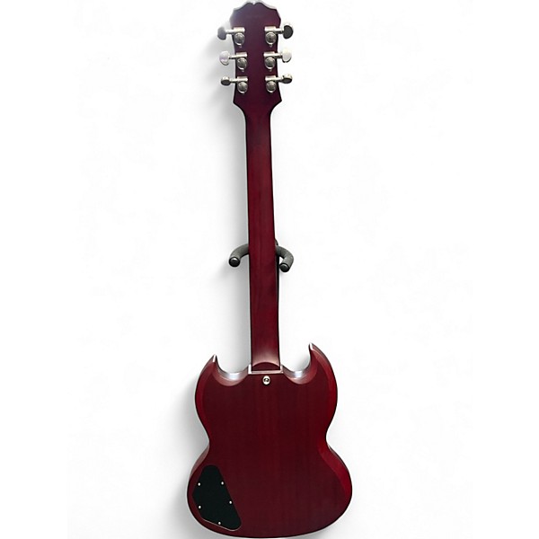 Used Epiphone G400 Satin Red Solid Body Electric Guitar