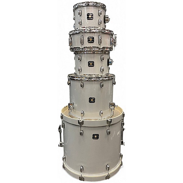 Used Gretsch Drums 4 Piece Energy Silver Sparkle Drum Kit