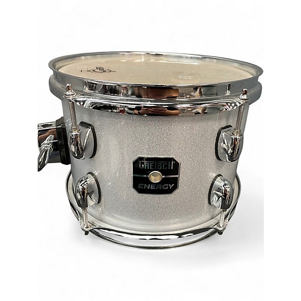 Used Gretsch Drums 4 Piece Energy Silver Sparkle Drum Kit