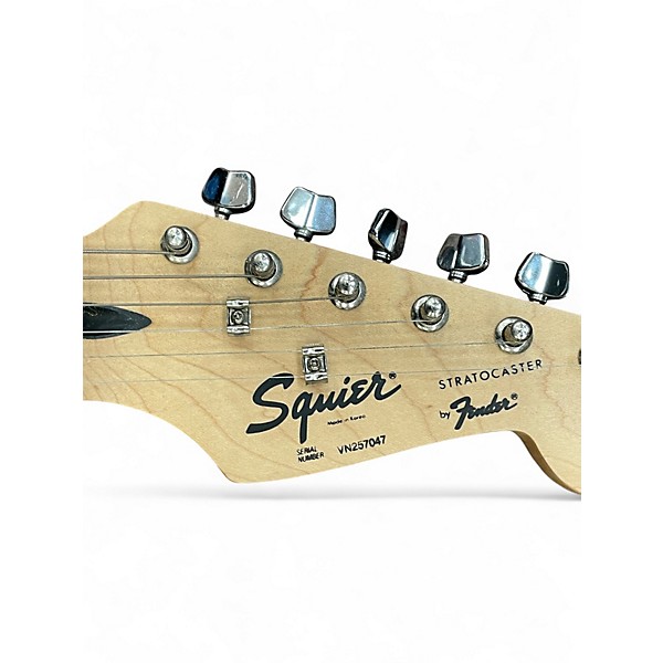 Used Squier Standard Stratocaster BLACK Solid Body Electric Guitar