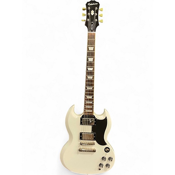 美品 エピフォン SG PRO Gibson Used Epiphone SG Pro Alpine White Solid Body Electric Guitar
