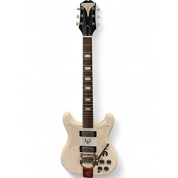 Used Epiphone 50th Anniversary 1962 Reissue Crestwood Custom polaris white Solid Body Electric Guitar