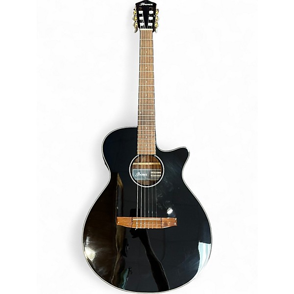 Used Ibanez AEG50N Black Classical Acoustic Electric Guitar