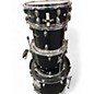 Used Sound Percussion 5 Piece DRUM SET Black Drum Kit thumbnail