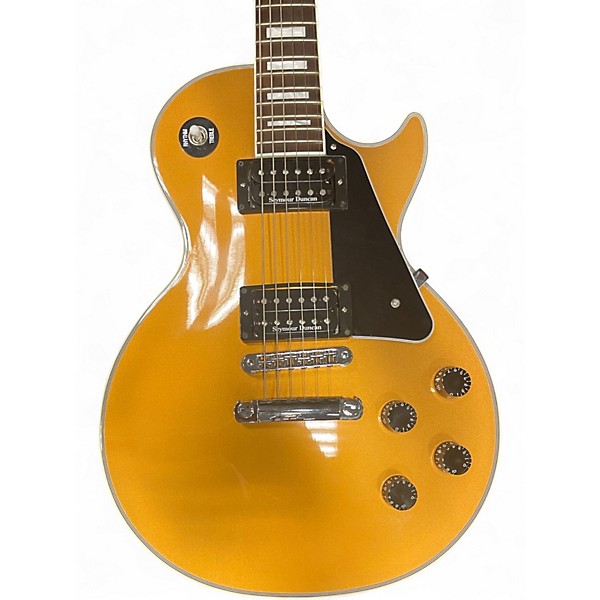 Used Gibson Les Paul Classic Custom Gold Solid Body Electric Guitar