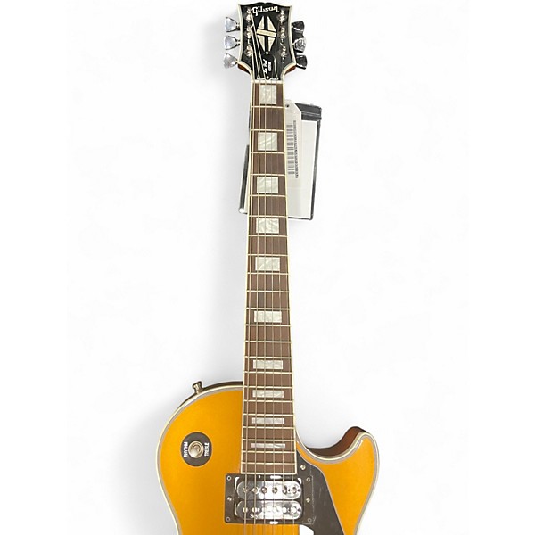 Used Gibson Les Paul Classic Custom Gold Solid Body Electric Guitar