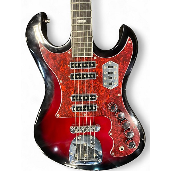 Used Eastwood HOUND DOG Red Solid Body Electric Guitar