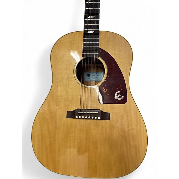 Used Epiphone FT-79 TEXAN Natural Acoustic Electric Guitar