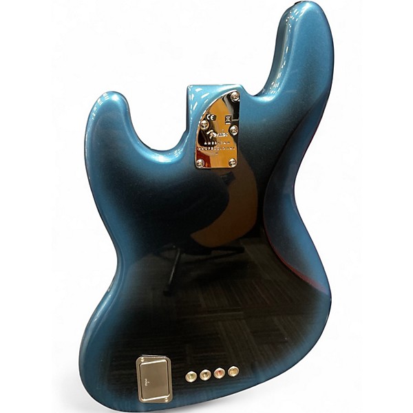 Used 2021 Fender American Professional II Jazz Bass Dark Night Electric Bass Guitar