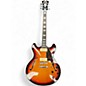 Used D'Angelico Premier Series DC 3 Tone Sunburst Hollow Body Electric Guitar thumbnail
