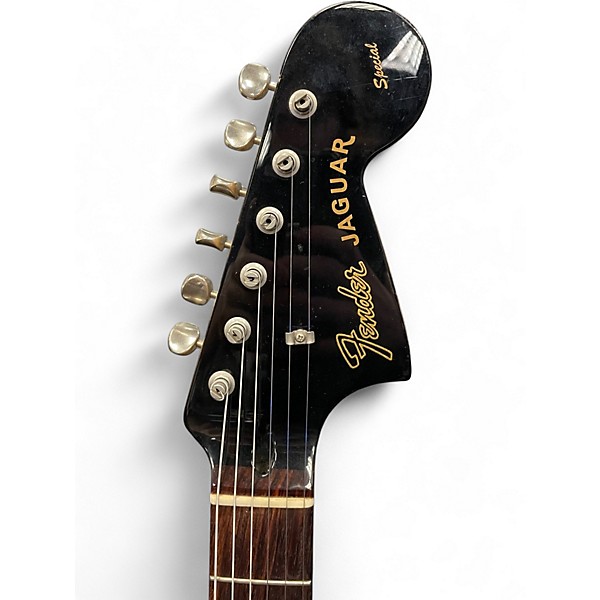 Used Fender Jaguar HH Black Solid Body Electric Guitar