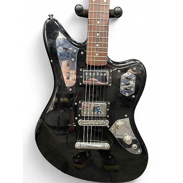 Used Fender Jaguar HH Black Solid Body Electric Guitar