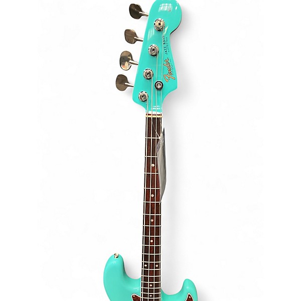 Used 2024 Fender 1966 American Vintage II Blue Electric Bass Guitar