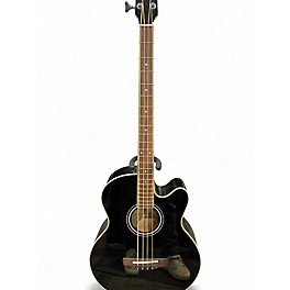 Used Ibanez AEB5E Black Acoustic Bass Guitar