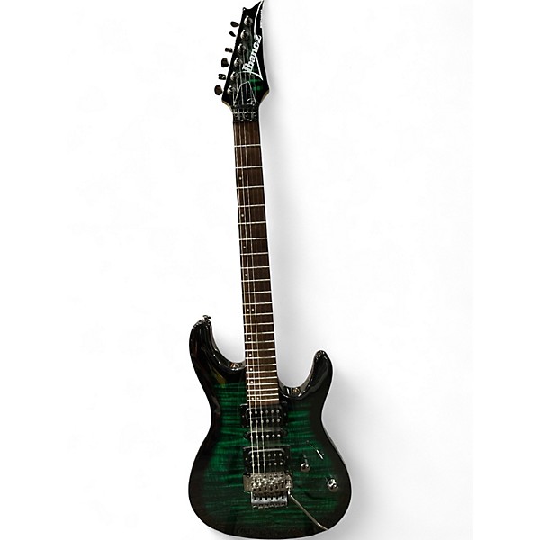 Used Ibanez KIKOSP3 TRANSPARENT EMERALD BURST Solid Body Electric Guitar