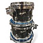Used Rogers 5 Piece Shell Pack w/ hardware Charcoal Swirl Drum Kit