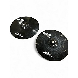 Used Zildjian 14in Pitch Black Hi Hat Pair Cymbal