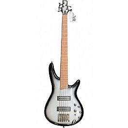 Used Ibanez SR305 5 String Silverburst Electric Bass Guitar