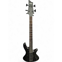 Used Schecter Guitar Research Stiletto Stealth-4 Black Electric Bass Guitar