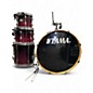 Used TAMA 4 Piece Rockstar Red to Black Fade Drum Kit thumbnail
