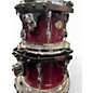 Used TAMA 4 Piece Rockstar Red to Black Fade Drum Kit
