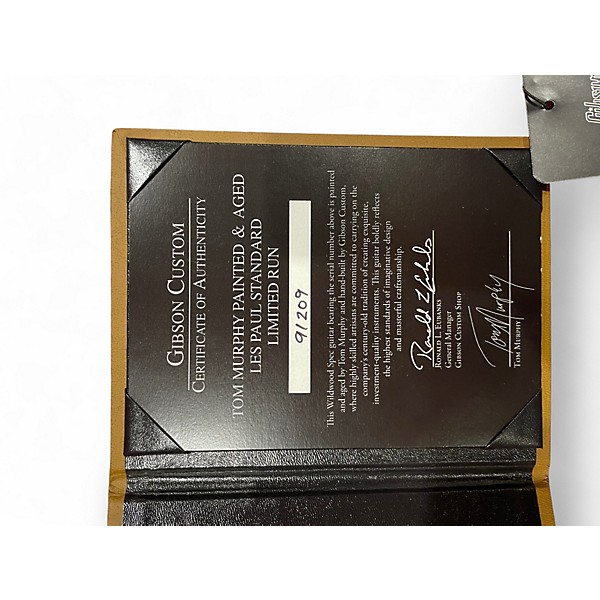 Used 2017 Gibson Tom Murphy Painted and Aged Wildwood LTD 1959 Reissue Sunburst Solid Body Electric Guitar