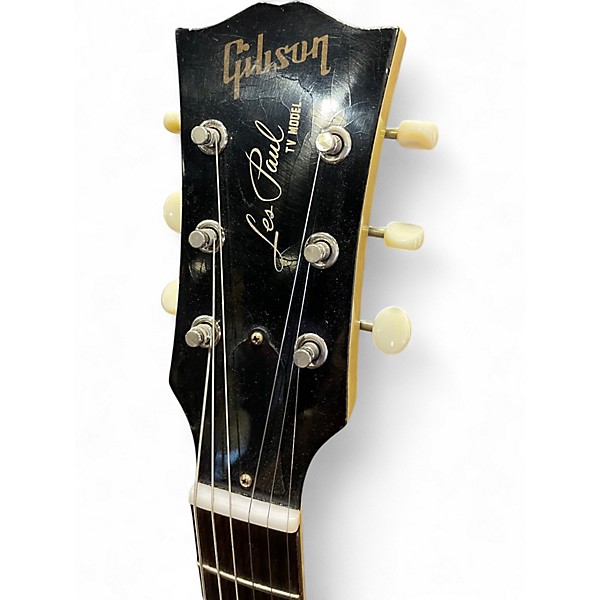 Used 2023 Gibson Custom Shop 1957 Les Paul Junior Aged Tv Yellow Solid Body Electric Guitar