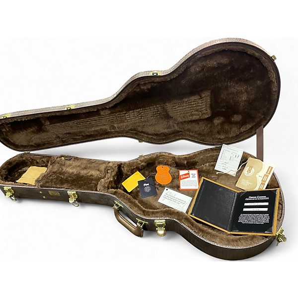 Used 2023 Gibson Custom Shop 1957 Les Paul Junior Aged Tv Yellow Solid Body Electric Guitar