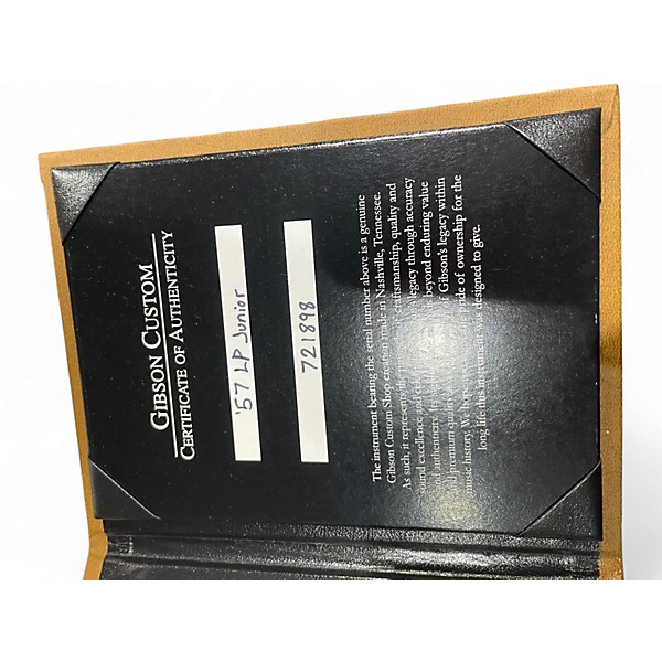 Used 2023 Gibson Custom Shop 1957 Les Paul Junior Aged Tv Yellow Solid Body Electric Guitar