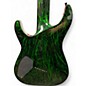 Used Schecter Guitar Research silver mountain c7 ms Black and Green Solid Body Electric Guitar