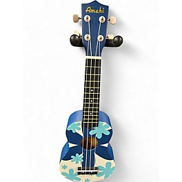 Used Amahi Sporano Ukulele blue Classical Acoustic Guitar