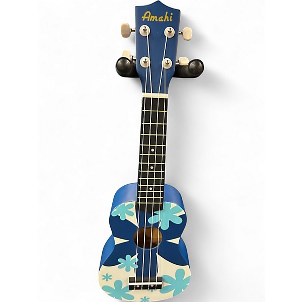 Used Amahi Sporano Ukulele blue Classical Acoustic Guitar
