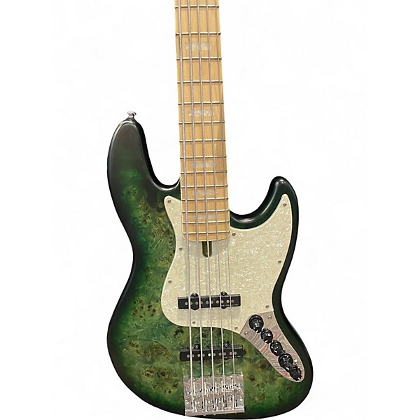 Used Sire Marcus Miller M7 Swamp Ash Satin Transparent Green Electric Bass Guitar