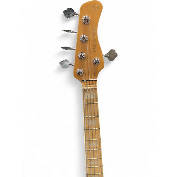 Used Sire Marcus Miller M7 Swamp Ash Satin Transparent Green Electric Bass Guitar