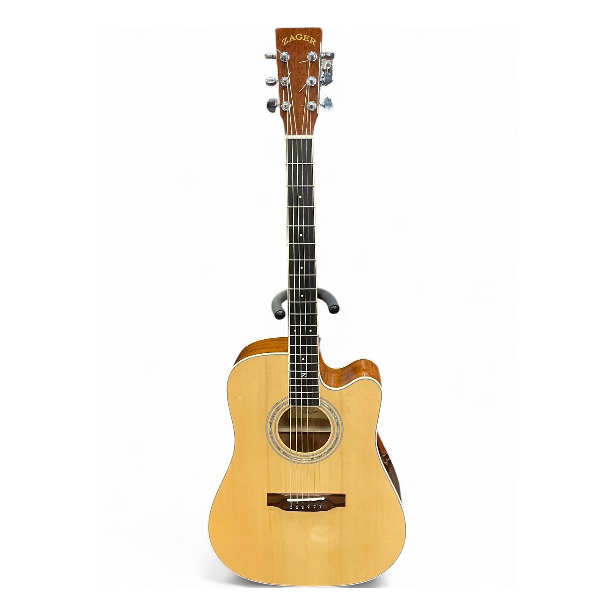 Used Zager ZAD-50CE Natural Acoustic Electric Guitar Natural