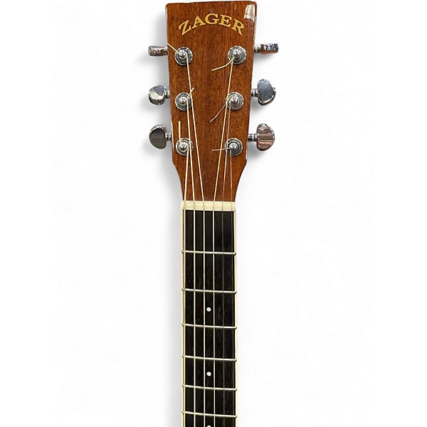 Used Zager ZAD-50CE Natural Acoustic Electric Guitar Natural