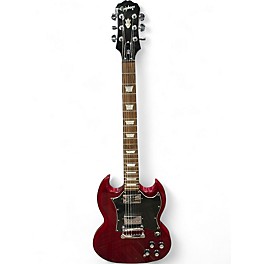 Used Epiphone SG Standard Red Solid Body Electric Guitar
