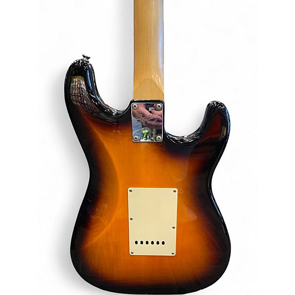 Used Squier Affinity Left Handed Stratocaster 2 tone sunburst Electric Guitar