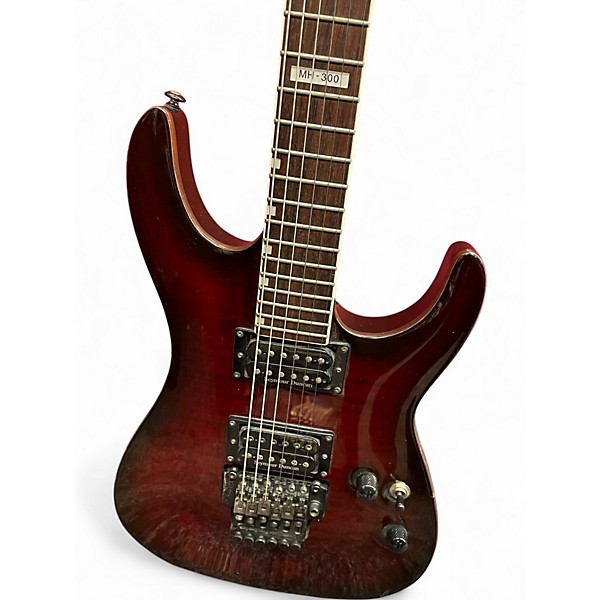 Used ESP LTD MH300 Red Solid Body Electric Guitar